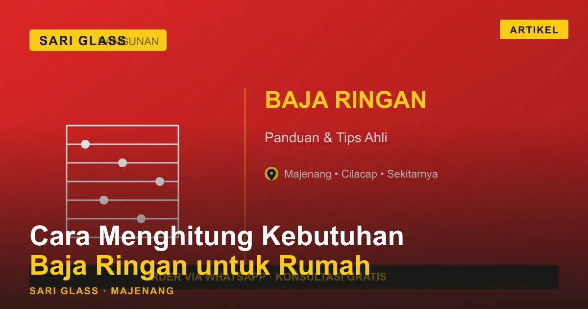 Cara Menghitung Kebutuhan Baja Ringan untuk Rumah Majenang