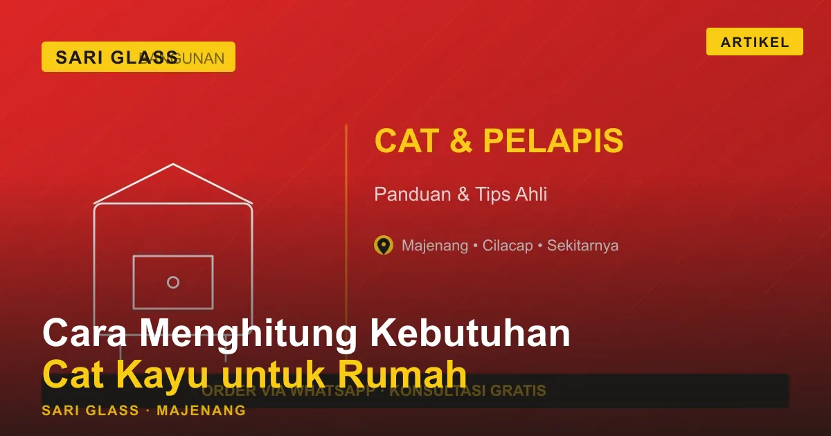 Cara Menghitung Kebutuhan Cat Kayu untuk Rumah Majenang