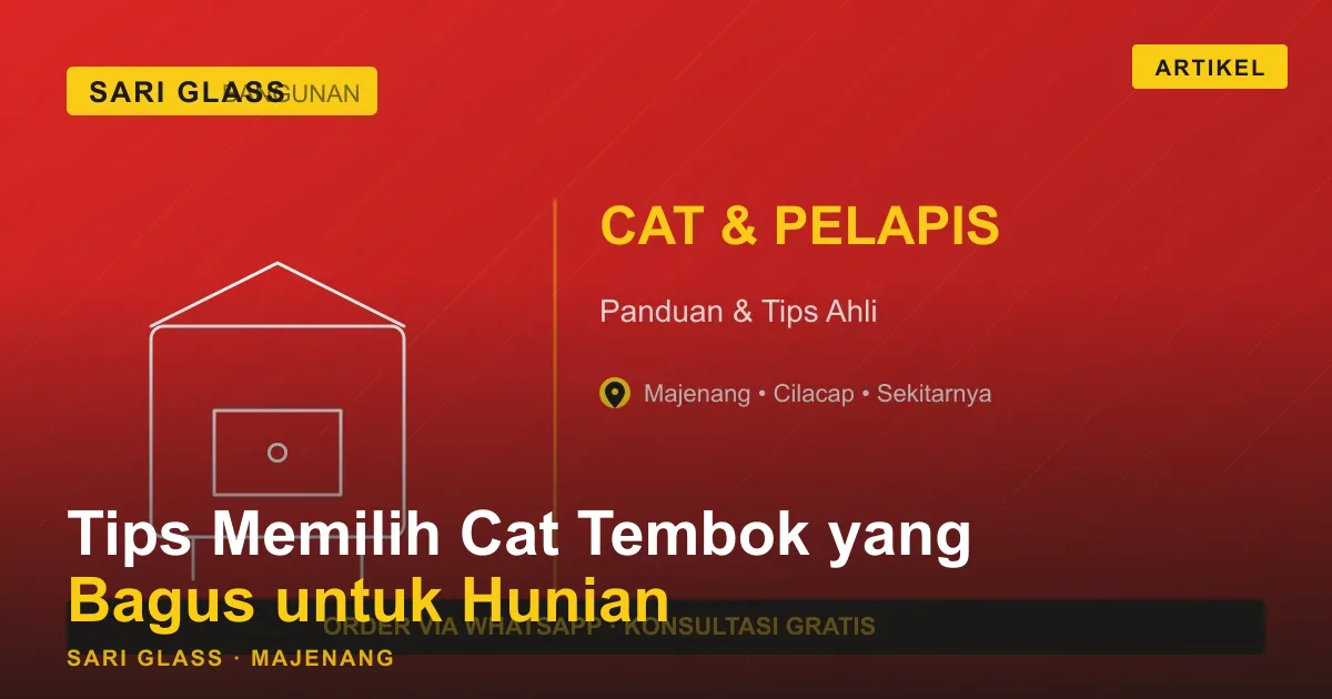 Tips Memilih Cat Tembok yang Bagus untuk Hunian