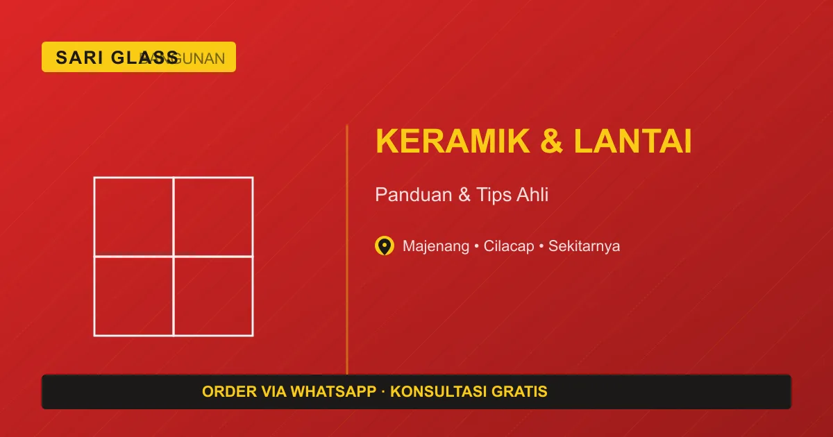 Perbandingan lantai granit dan keramik terpasang