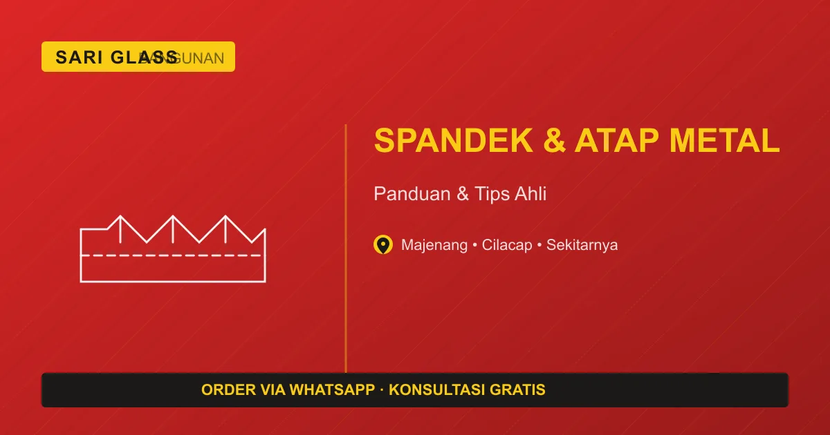 Atap spandek terpasang kuat di rumah dataran tinggi