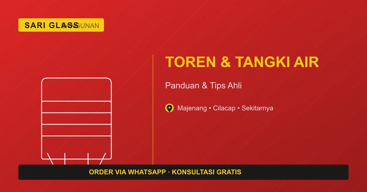 Toren air terpasang dengan pelampung otomatis di atas dak