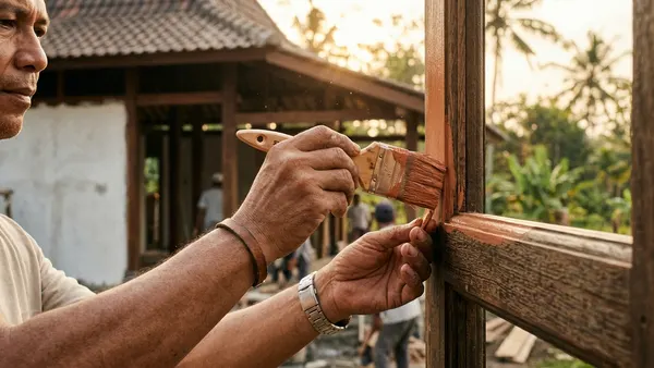 Gulungan kabel listrik NYM dan NYA berbagai ukuran tersusun di rak toko bangunan dengan label ampere