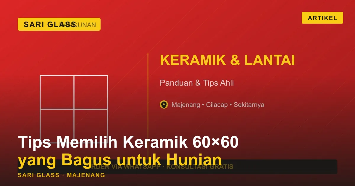 Tips Memilih Keramik 60×60 yang Bagus untuk Hunian