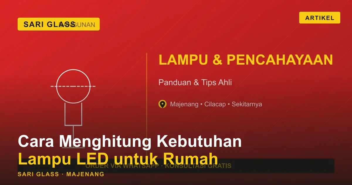 Cara Menghitung Kebutuhan Lampu LED untuk Rumah Majenang