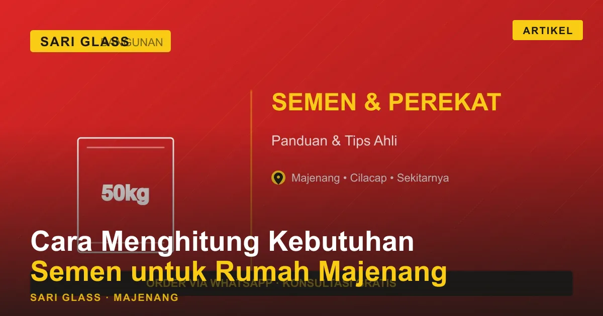 Cara Menghitung Kebutuhan Semen untuk Rumah Majenang