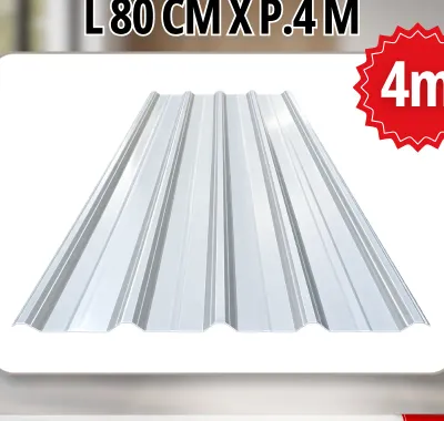 Atap transparan Varisha spandek L80cm panjang 4 meter