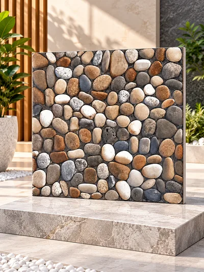 Keramik 40x40 Alaska Beige Tekstur Kasar