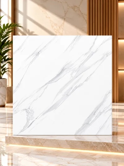 Keramik 50x50 Fiorella White Tekstur Glossy