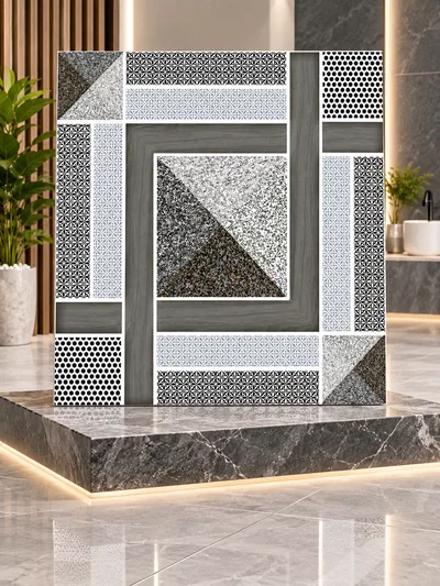 Keramik Lantai 25x25 Akashi grey Tekstur Kasar 