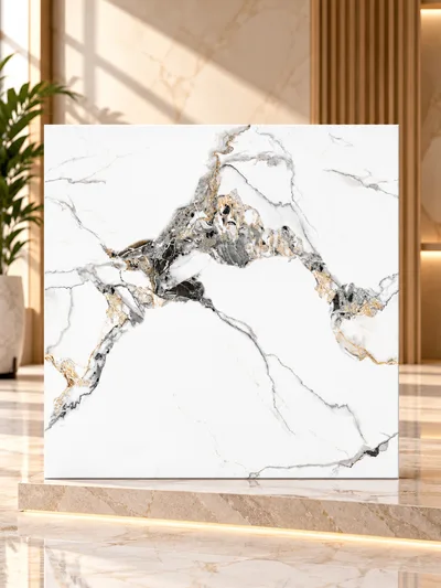 Keramik UNO 50x50 Maurice White Tekstur glossy