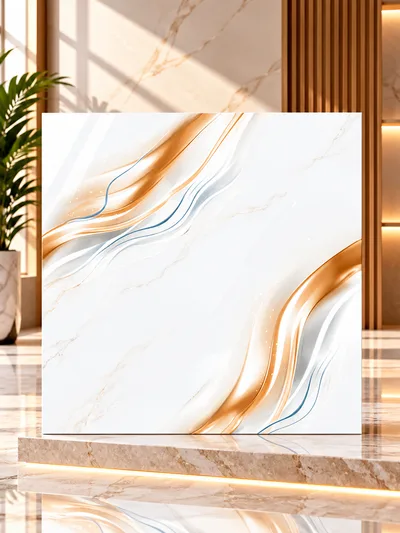 Keramik UNO 50x50 Xaviera White Tekstur Glossy