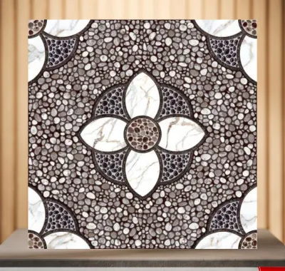 Keramik lantai Mulia Coralito Grey 40x40cm motif