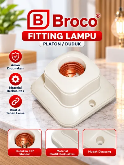 Broco Fitting Lampu 1210