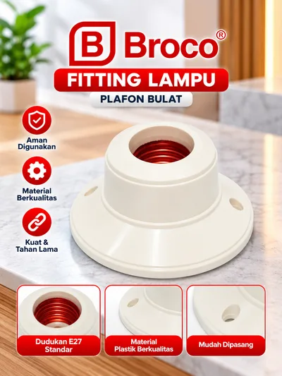 Broco Fitting Lampu 1212