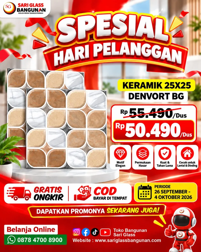 Keramik Denvort BG 25x25