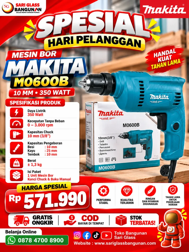 Makita Bor M0600B 10mm