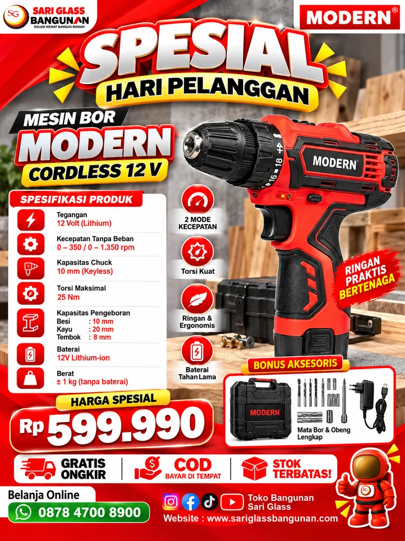 Modern Bor Cordless 12V