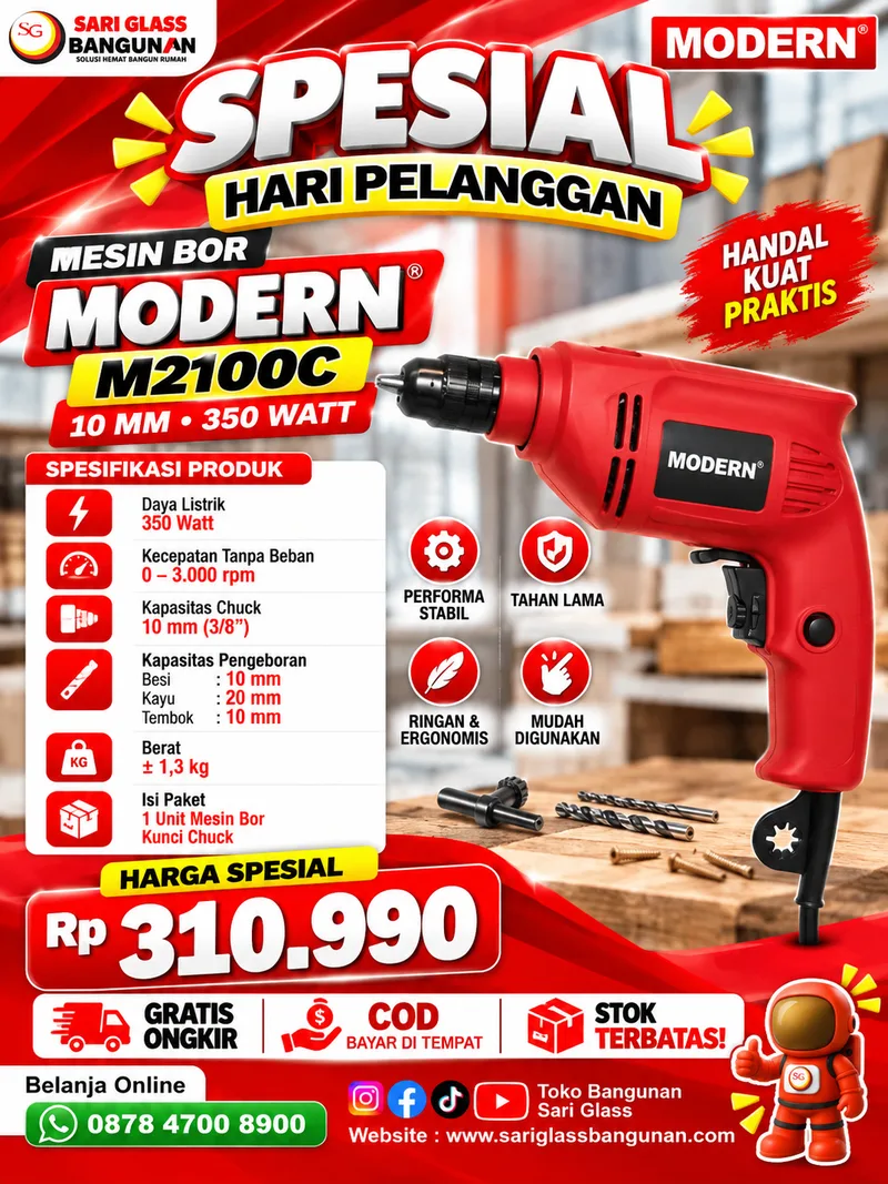 Modern Bor M2100C 10mm