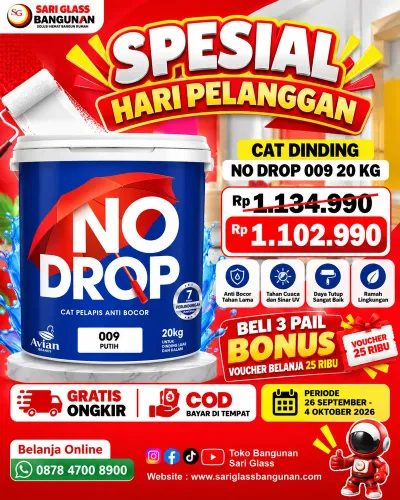Kaleng cat pelapis anti bocor No Drop