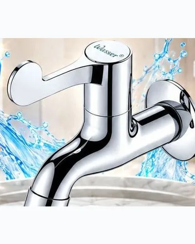 Kran air Wasser TL010 krom model tunggal Sari Glass Bangunan Majenang