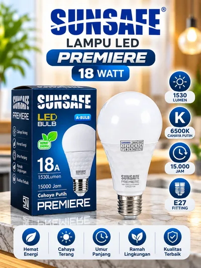 Lampu LED Sunsafe Premiere 18 watt