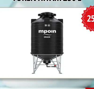 Toren air M Poin hitam 250 liter