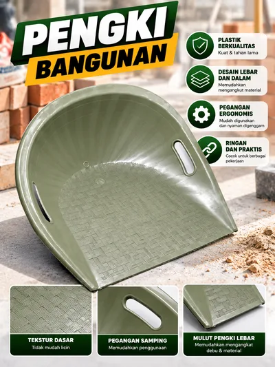 Pengki Bangunan Bahan Plastik