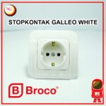 stop kontak broco galleo white | per pcs