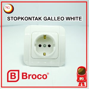 stop kontak broco galleo white | per pcs