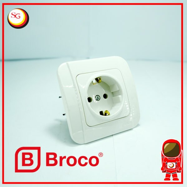 stop kontak broco galleo white | per pcs
