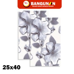 keramik dinding kamar mandi 25x40 tipe amarilis silver