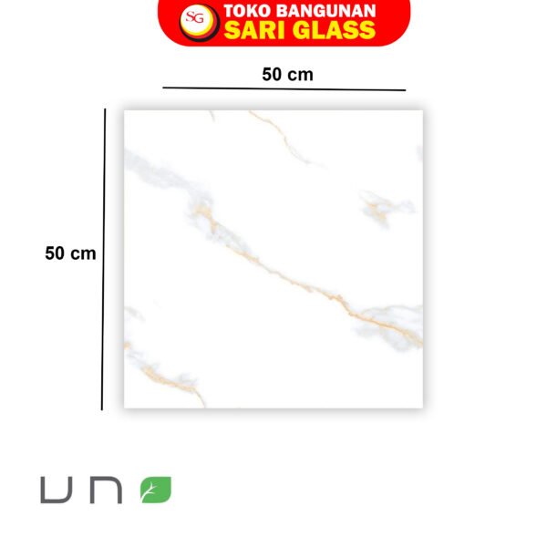 keramik uno 50x50 tipe utica white glossy